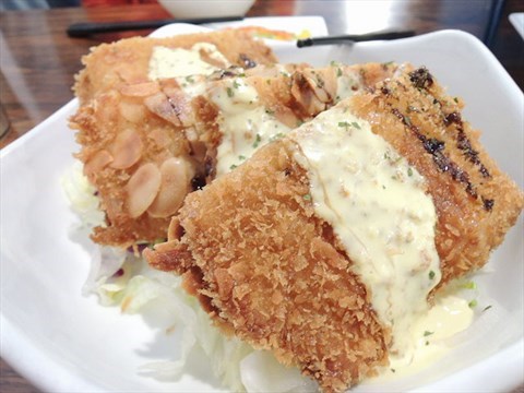 起司火腿炸素排